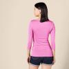 imageAmazon Essentials Womens SlimFit 34 Sleeve Boat Neck TShirtBright Pink