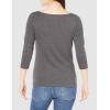 imageAmazon Essentials Womens SlimFit 34 Sleeve Boat Neck TShirtCharcoal Heather