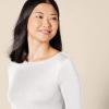 imageAmazon Essentials Womens SlimFit 34 Sleeve Boat Neck TShirtLight Grey Heather