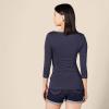 imageAmazon Essentials Womens SlimFit 34 Sleeve Boat Neck TShirtNavy