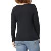 imageAmazon Essentials Womens SlimFit Long Sleeve Square Neck TShirtBlack
