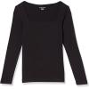 imageAmazon Essentials Womens SlimFit Long Sleeve Square Neck TShirtBlack