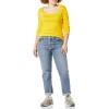 imageAmazon Essentials Womens SlimFit Long Sleeve Square Neck TShirtGolden Yellow