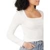 imageAmazon Essentials Womens SlimFit Long Sleeve Square Neck TShirtIvory