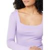 imageAmazon Essentials Womens SlimFit Long Sleeve Square Neck TShirtLavender