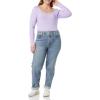 imageAmazon Essentials Womens SlimFit Long Sleeve Square Neck TShirtLavender