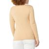 imageAmazon Essentials Womens SlimFit Long Sleeve Square Neck TShirtLight Camel