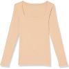 imageAmazon Essentials Womens SlimFit Long Sleeve Square Neck TShirtLight Camel
