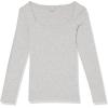 imageAmazon Essentials Womens SlimFit Long Sleeve Square Neck TShirtLight Grey Heather