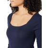 imageAmazon Essentials Womens SlimFit Long Sleeve Square Neck TShirtNavy