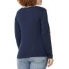 imageAmazon Essentials Womens SlimFit Long Sleeve Square Neck TShirtNavy