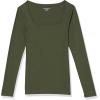 imageAmazon Essentials Womens SlimFit Long Sleeve Square Neck TShirtOlive