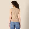 imageAmazon Essentials Womens SlimFit Rib Knit Boatneck Layering TankTan