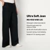 imageAmazon Essentials Womens Ultra Soft MidRise Wide Leg JeanBlack