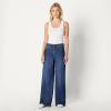imageAmazon Essentials Womens Ultra Soft MidRise Wide Leg JeanDark Shadow Wash