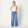 imageAmazon Essentials Womens Ultra Soft MidRise Wide Leg JeanSlate Blue Wash