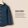 imageAmazon Essentials x Sofia Grainge Toddlers and Baby Boys Stretch Oxford Collar ShirtDark Navy