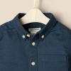 imageAmazon Essentials x Sofia Grainge Toddlers and Baby Boys Stretch Oxford Collar ShirtDark Navy