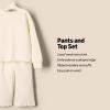 imageAmazon Essentials x Sofia Grainge Toddlers and Baby Girls French Terry Pant and Top SetIvory