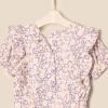 imageAmazon Essentials x Sofia Grainge Toddlers and Baby Girls Ruffle RomperBlue Ivory Delicate Floral