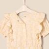 imageAmazon Essentials x Sofia Grainge Toddlers and Baby Girls Ruffle RomperLight Yellow Delicate Floral