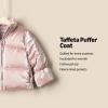 imageAmazon Essentials x Sofia Grainge Toddlers and Baby Girls Taffeta Puffer JacketMetallic Light Pink