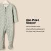 imageAmazon Essentials x Sofia Grainge Unisex Babies Cotton Footed Sleep and Play Bodysuit Pack of 2Pale GreenPosey Floral
