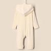 imageAmazon Essentials x Sofia Grainge Unisex Babies Velour Hooded CoverallBeige
