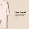 imageAmazon Essentials x Sofia Grainge Unisex Babies Velour Hooded CoverallIvory