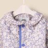 imageAmazon Essentials x Sofia Grainge Unisex Toddlers and Babies Midweight Field Jacket with RuffleBlue Ivory Delicate Floral