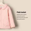 imageAmazon Essentials x Sofia Grainge Unisex Toddlers and Babies Midweight Field Jacket with RufflePink