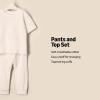 imageAmazon Essentials x Sofia Grainge Unisex Toddlers and Babies Pant ampamp Top SetIvory