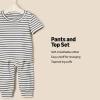imageAmazon Essentials x Sofia Grainge Unisex Toddlers and Babies Pant ampamp Top SetNavy Tapered Stripe