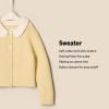 imageAmazon Essentials x Sofia Grainge Unisex Toddlers and Babies Peter Pan Collar Sweater JacketButter Yellow
