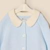 imageAmazon Essentials x Sofia Grainge Unisex Toddlers and Babies Peter Pan Collar Sweater JacketPale Blue