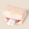 imageAmazon Essentials x Sofia Grainge Womens Quilted Makeup Toiletry BagShell Pink Ornate Paisley
