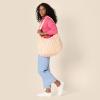 imageAmazon Essentials x Sofia Grainge Womens Quilted Tote BagShell Pink Ornate Paisley