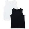 imageAmazon Essentials Boys Tech Stretch Tank Top Pack of 2BlackWhite