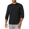 imageAmazon Essentials Mens Active Quick Dry Tech Stretch Lightweight LongSleeve TShirt Available in BigampampTallBlack