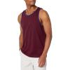 imageAmazon Essentials Mens RegularFit Tank TopBlue Burgundy