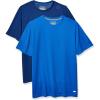 imageAmazon Essentials TShirts for Men Active Performance Tech Available in Big ampamp Tall Pack of 2NavyRoyal Blue