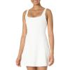 imageAmazon Essentials Womens Active FormFlex Buttery Soft Tank Tennis Dress with Builtin Bodysuit Bra ampamp ShortsWhite