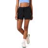 imageAmazon Essentials Womens Active Sweat StandardFit High Waist 4quot ShortsBlack
