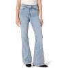 imageAmazon Essentials Womens High Stretch HighRise Flare JeanIced Blue Light Wash