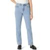 imageAmazon Essentials Womens Medium Stretch SlimFit MidRise Straight Leg JeanIced Blue Light Wash