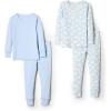 imageAmazon Essentials x Sofia Grainge Unisex Babies Toddlers and Kids SnugFit Cotton Pajamas Pack of 2Light BluePolar Bear