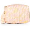 imageAmazon Essentials x Sofia Grainge Womens Quilted Makeup Toiletry BagShell Pink Ornate Paisley