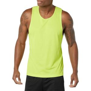 imageAmazon Essentials Mens Active Performance Tech Racerback TankLime Green