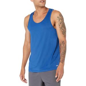 imageAmazon Essentials Mens Active Quick Dry Tech Stretch Lightweight Gym Tank TopBright Blue