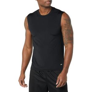 imageAmazon Essentials Mens Active Tech Stretch Workout Tank BaselayerBlack